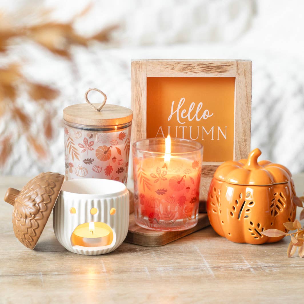 Fall Leaves Autumn Pumpkin Wax Warmer