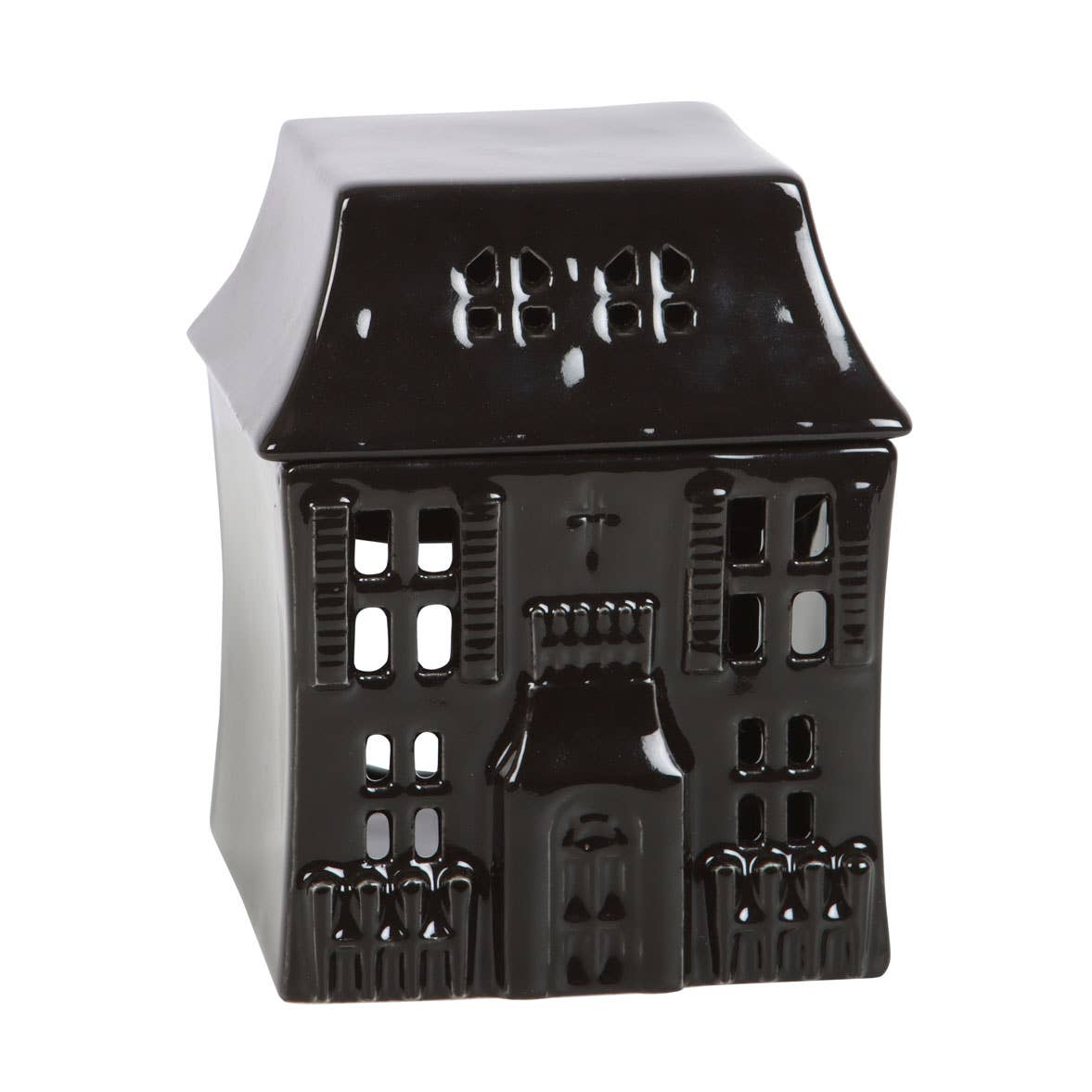 Black Haunted Gothic House Wax Warmer